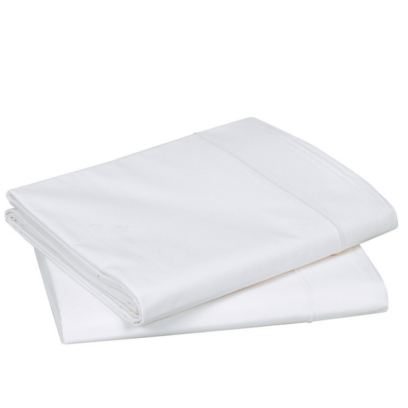 Drap uni coton blanc | Maison de la Literie Réunion